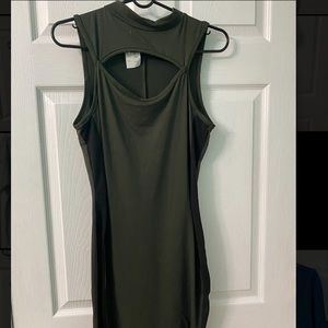 OLIVE GREEN BODYCON DRESS